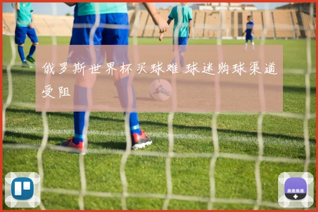 俄罗斯世界杯买球难 球迷购球渠道受阻